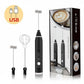 2 In 1 Rechargeable Coffee Beater and Egg Mixer and Milk Frother